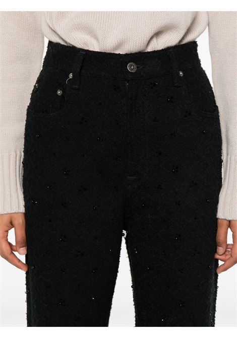 Black crystal-embellished trousers Golden goose - women GOLDEN GOOSE | GWP00844P00167790100